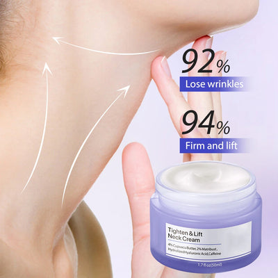Tighten Lift Neck Cream – Anti-Aging Firming & Brightening Neck Moisturizer for Fine Lines (50g)