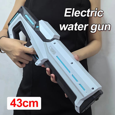 Electric Water Gun Blaster – Automatic Squirt Gun with Rechargeable Battery & Light