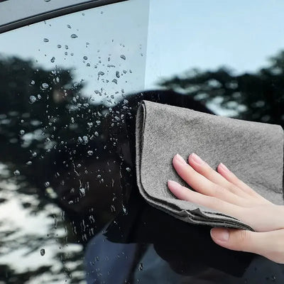 professional lint-free glass cleaning cloth microfiber washable window wipe for car kitchen and household use