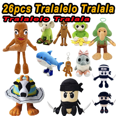 Tralalelo Tralala plush toy collection – 42 funny meme stuffed dolls in various cartoon styles