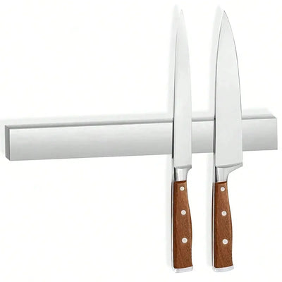 Magnetic stainless steel knife holder strip for wall – kitchen utensil and knife organizer