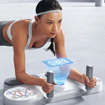Multifunction push-up board for chest, abs, arms, and shoulder training at home