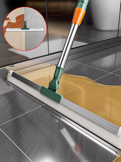 Silicone scraper broom for bathroom, floor, and glass cleaning – household squeegee wiper tool