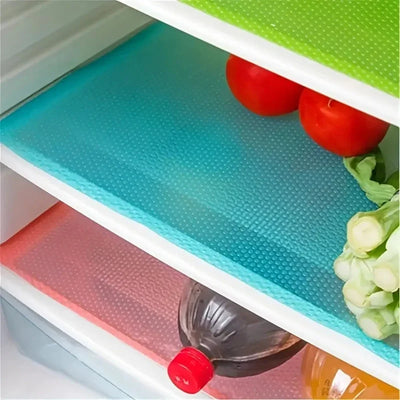 EVA waterproof refrigerator liner mats washable BPA-free kitchen drawer and cabinet pads set