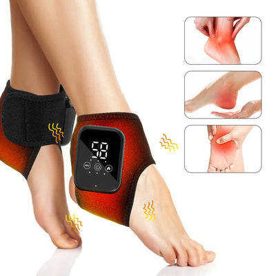 🔥 Electric ankle brace with heat & vibration massage for pain relief and injury recover